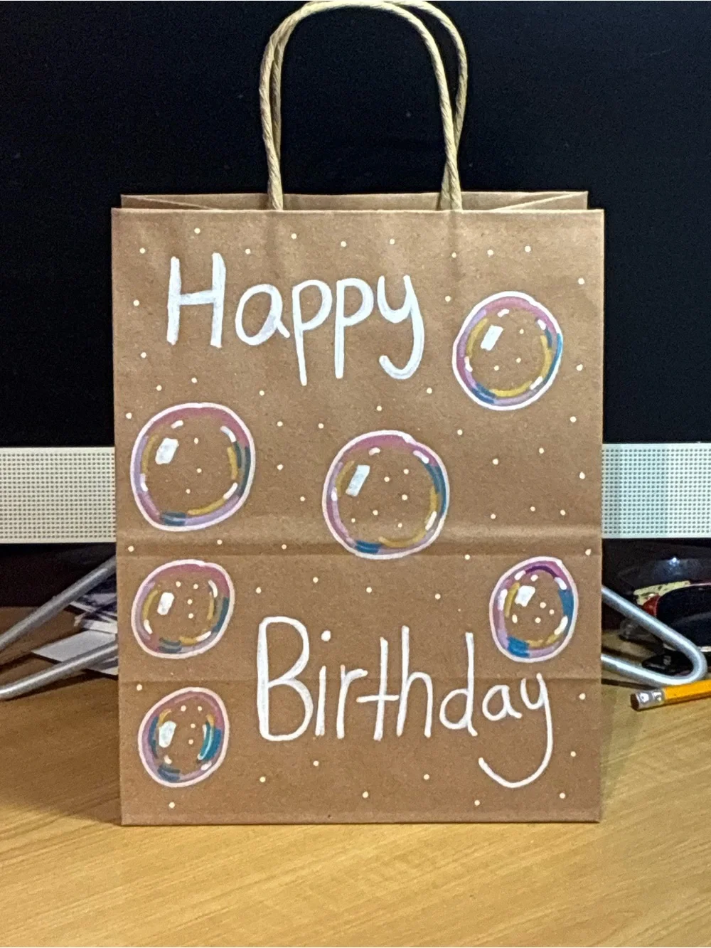 Small Birthday Bubble Gift Bag